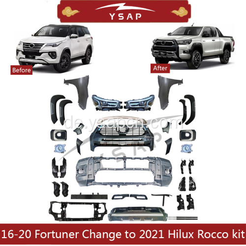 16-20 Fortuner-Facelift zum 2021 Hilux Rocco Kit